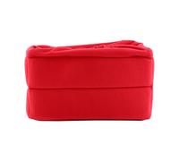 plplaaoo Bolsa Universal para cámara DSLR, partición de inserción, Funda Acolchada a Prueba de Golpes para Lentes de cámara SLR, Accesorios, Material de Terciopelo Azul Oscuro, Rojo y (Roja)