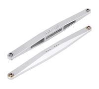 plplaaoo Brazo Recto Trasero Aleación de Aluminio Durable CNC Procesamiento Preciso Accesorio RC para TRAXXAS UDR RC Camión de Recorrido Corto Plata 225mm Paquete de 2