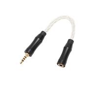 plplaaoo Cable de Sonido de 3,5 mm a 2,5 mm Hembra a Macho Núcleo de Cobre de Cristal único Cable Adaptador de Auriculares de Sonido sin pérdidas de 8 hebras 5,5 Pulgadas para Auriculares (Pago)