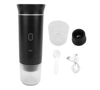 plplaaoo Cafetera portátil Cafetera recargable Máquina de café eléctrico de mano Automática de un botón Cabroying Rich Sabor para la oficina de viajes Material ABS 698G (Negro)