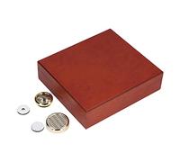 plplaaoo Caja para Puros Humidor Humidor de Viaje Diseño hermético único Caja de Almacenamiento para Puros de Madera de Cedro español de para Regalos de Padres, maridos, Amigos, 216 mm x