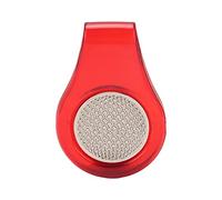 plplaaoo Clip de sombrero de golf Indicador de bola de golf Clip magnético para sombrero de golf Multifuncional Resistente Super magnético Indicador de posición portátil desmontable (Rojo)