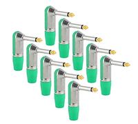 plplaaoo Conector de Audio Profesional Adaptador de Auriculares en ángulo XLR Durable Resistente a la corrosión Aleación de Zinc Material ABS Interfaz de 6,35 mm para Equipos de Cine en (Verde)