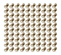 plplaaoo Cordón de zapatos Gancho Remache Ojal Hebilla Latón de primera calidad Bordes lisos duraderos Tratamiento de revestimiento de superficie antioxidante Fácil instalación Accesorios