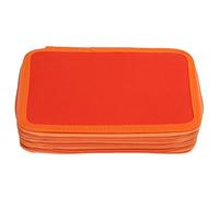 plplaaoo Estuche Grande para lápices, diseño Exquisito, poliéster de Primera Calidad, Bolsa de Almacenamiento de Alta Durabilidad para la Escuela, el hogar, la Oficina, Estudiantes, (Naranja)