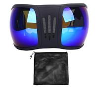 plplaaoo Gafas de carreras de caballos a prueba de viento a prueba de protección en deportes gafas de sol de caballo para arnés suministros de equitación de plástico (Azul)