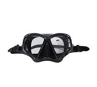 plplaaoo Gafas de natación de gran visión, antivaho, doble correa elástica, impermeables, para buceo al aire libre, piscinas, prácticas, competiciones, banda de silicona, lente de vidrio (Black)