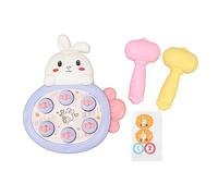 plplaaoo Juego de Topo de Lunares Cartoon Bunny Style Safe Safe Stable Stable Smalling Toy para educación Familiar Escuela de niños Tiempo de Juego Fun Actividad interactiva (Púrpura)