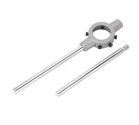 plplaaoo Llave de mango redonda, herramienta de soporte de matriz de acero de aleación de alta dureza ajustable para trabajos eléctricos y mecánicos de plomería, tamaño de 45x18 mm