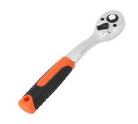 plplaaoo Llave de trinquete de 72 dientes, alta precisión, liberación rápida, mango curvo, llave de tubo para profesionales de la industria automotriz y aficionados al bricolaje, acero ABS