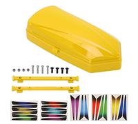 plplaaoo Maleta de Equipaje para Maletero de Techo RC, Caja de Almacenamiento de plástico ABS Pegatinas, Soportes de Montaje para Coche SCX10 90046 Traxxas G500 1/10 (Amarilla)
