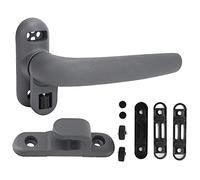 plplaaoo Manija de ventana Aleación de zinc Ajustable Dirección izquierda derecha Perilla abatible Manija de pared Cerradura para el hogar Baño Hotel Ventanas Estilo moderno y simple 12,5