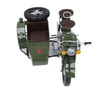 plplaaoo Modelo de Motocicleta Vintage Sidecar Metal Artesanal de Tres Ruedas Estatuas de Moto de Tres Ruedas Simulación Retro decoración de Motocicletas para la Sala de Estar Estudio de (Verde)