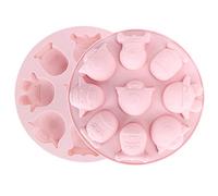 plplaaoo Molde de silicona para pasteles, molde para hornear DIY, utensilios para hornear antiadherentes para cocina familiar, pastelería, rosa, gris, 2 uds., 20,2x2cm (Rosa)