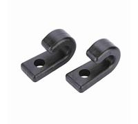 plplaaoo Pernos de plástico duradero en forma de J que dan gancho seguro para kayaks canoas botes de remo negro 2,5 cm 1 par