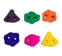 plplaaoo Piedras de Pared de Escalada de Roca 10pcs Rocas de Escalada múltiples texturizadas Bolt de Kit de Kit para niños Jugando al Aire Libre de Interior, Amarillo Azul Verde 1938g
