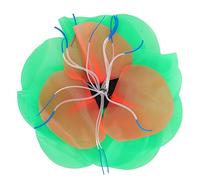 plplaaoo Plantas acuáticas Artificiales para Acuario, decoración de pecera, Lirio de Agua de Silicona Fluorescente Realista, Loto para acuarios de hoteles y Casas, Verde, Rojo, Amarillo, (Verde)