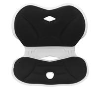 plplaaoo Posture Corrector Silla Plegable Soporte Lumbar Lumbar Plegable Soporte de la Cintura Aprendedor Cojín de Postura para niños Oficina para Adultos Hogar (Negro)