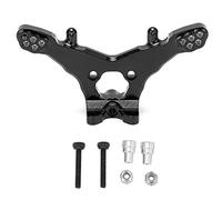 plplaaoo RC 1/18 Piezas de actualización de Montaje de Amortiguador Trasero de aleación de Aluminio para Losi MiniT 2.0 1/18 RC Car Durable Ligero Alto Rendimiento Ruta de Corte 3D Diseño (Negra)