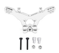 plplaaoo RC 1/18 Piezas de actualización de Montaje de Amortiguador Trasero de aleación de Aluminio para Losi MiniT 2.0 1/18 RC Car Durable Ligero Alto Rendimiento Ruta de Corte 3D Diseño (Plata)