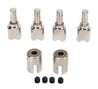 plplaaoo RC Diff Outdrive Copa de transmisión diferencial de Acero con Copa de articulación del Eje de transmisión Kit de actualización de transmisión de Metal Duradero de Alto Rendimiento (Plata)