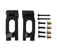 plplaaoo RC Front C Hub Carrier Upgrade Parts Bloque de Ruedas de aleación de Aluminio para TRAXXAS SLEDG 4 Ruedas motrices 1/8 RC Car Accesorios de Repuesto de Metal livianos y duraderos (Negra)