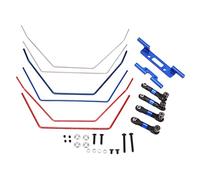 plplaaoo RC Metal Front and Rear Wide Sway Bar Kit High Performance Aluminum Alloy Adjustable Suspension Upgrade for Traxxas Slash 2WD 1/10 RC Car 3 Front 3 Rear Sway Bars 117g