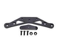 plplaaoo RC Torre de Choque Delantero Aleación de Aluminio Kit de Actualización Suspensión Ajustable A Prueba de Golpes Durable Ligero para 3Racing D5 1/10 Coche de Carretera Negro 112mm