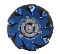 plplaaoo Rueda derecha Mecanum de 4 pulgadas, aluminio, omnidireccional, piezas de robot industrial, ruedas de goma TPU, alta capacidad de carga, larga duración, movimiento completo