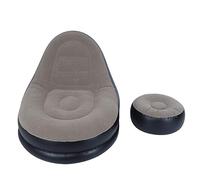 plplaaoo Sofá Inflable Moderno y portátil, Tumbona reclinable con reposapiés para Sala de Estar, balcón, jardín, Camping, Playa, Viajes, diseño ergonómico, Suave y cómodo Material Flocado