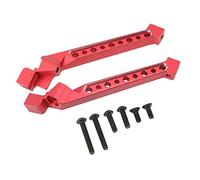 plplaaoo Soporte de chasis de Coche RC, Piezas de Repuesto mejoradas de aleación de Aluminio para Coches RC TRAXXAS 4WD SLEDG Escala 1/8, fijación de Soporte Duradera y Ligera, fácil (Roja)