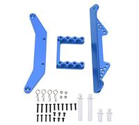 plplaaoo Soporte de Columna de Poste de Carcasa de Coche RC, Soporte de Soporte, Pilar de aleación de Aluminio, Kit de Montaje Ligero y Duradero para vehículos Traxxas 1/10 Slash y HuanQi (Azul)