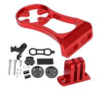 plplaaoo Soporte para Ordenador de Bicicleta, aleación de Aluminio, Soporte Multifuncional para Bryton CatEye, Accesorios de Ciclismo, extensión de Manillar Ligera y Duradera (Roja)