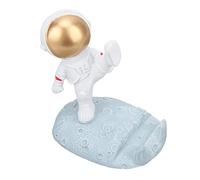 plplaaoo Soporte para teléfono de Astronauta de Resina de Primera Calidad, Brillante, Exquisito, tamaño, Estable, Antideslizante, Soporte para teléfono de Escritorio para el hogar, (Patadas de Oro)