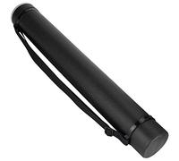 plplaaoo Tubo de Almacenamiento de Dibujo Colección telescópica Engrosada Extensible Estuche de Dibujo para Carteles Longitud Ajustable Impermeable A Prueba de Humedad para Artistas (Negra)
