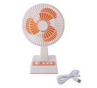 plplaaoo Ventilador de escritorio USB Pequeil potente silencioso 3 velocidades Viento Mini mesa de escritorio Tipo C Diseño retro para la oficina en casa ABS de interior al aire libre PP
