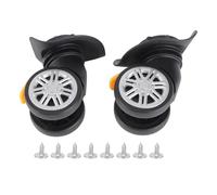 plplaaoo Vuelas de reemplazo de Equipaje Ruedas de Doble Rueda de Rueda Resistente