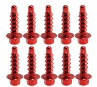 PLQAWRBT Kit de 10 tornillos autorroscantes de plástico para motos de cross, compatible con Husqvarna TX/FX 2014-2025.(Red)