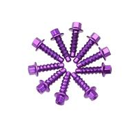 PLQAWRBT Kit de 10 tornillos autorroscantes de plástico para motos de cross, compatible con Husqvarna TX/FX 2014-2025.(Purple)