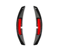 PLQAWRBT Palancas de cambio de fibra Compatible con Porsche 911, Macan | Real Compatible con Porsche Panamera, Cayenne, 992, 2Pcs, 2021(Black carbon fiber color)