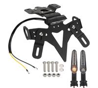 PLQAWRBT Soporte de matrícula Compatible con Yamaha MT-07 2013-2024, FZ-07 | Eliminator Registration Bracket Compatible con Yamaha YZF R7 2021-2026, FZ-07 2018-2020(Black c)
