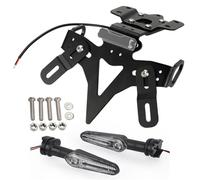 PLQAWRBT Soporte de matrícula Compatible con Yamaha MT-07 2013-2024, FZ-07 | Eliminator Registration Bracket Compatible con Yamaha YZF R7 2021-2026, FZ-07 2018-2020(Gray b)