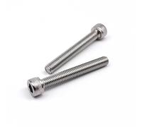 PLQAWRBT Tornillo hexagonal de cabeza hueca Allen DIN912 de acero inoxidable extralargo, M6, 200 mm, 304 A2-70, ajuste universal.