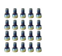 PLQAWRBT Tornillos de acero inoxidable para carenado de motocicleta, decoración colorida para motocicletas, ATV y bicicletas universales, M6 10-20 mm, ajuste universal.(10mm)
