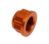PLQAWRBT Tuerca de bloqueo del eje de la rueda delantera y trasera de motocicleta CNC compatible con Husqvarna TE/FE/TX/FX 125-501 2014-2022(Rear Orange)