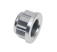 PLQAWRBT Tuerca de bloqueo del eje de la rueda delantera y trasera de motocicleta CNC compatible con Husqvarna TE/FE/TX/FX 125-501 2014-2022(Rear Silver)