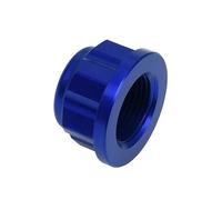 PLQAWRBT Tuerca de bloqueo del eje de la rueda delantera y trasera de motocicleta CNC compatible con Husqvarna TE/FE/TX/FX 125-501 2014-2022(Rear Blue)
