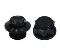 PLQAWRBT Tuerca de bloqueo del eje de la rueda delantera y trasera de motocicleta CNC compatible con Husqvarna TE/FE/TX/FX 125-501 2014-2022(2 set Black)