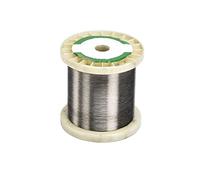 PLQWUJD Cable eléctrico Blando, Cable Calefactor de Resistencia, Cable de nicromo Cr20Ni80, diámetro de 0,1 mm a 0,45 mm, Rollo de 50 m, Cable de Tierra de aleación calefactora.