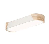 PLSDH Iluminación De Techo Plana De Madera Maciza, Luz De Techo Rectangular, Lámpara De Techo LED con Protección Ocular, Lámpara De Luz De Techo Ultrafina para Dormitorio(12 W, 14 Pulgadas)